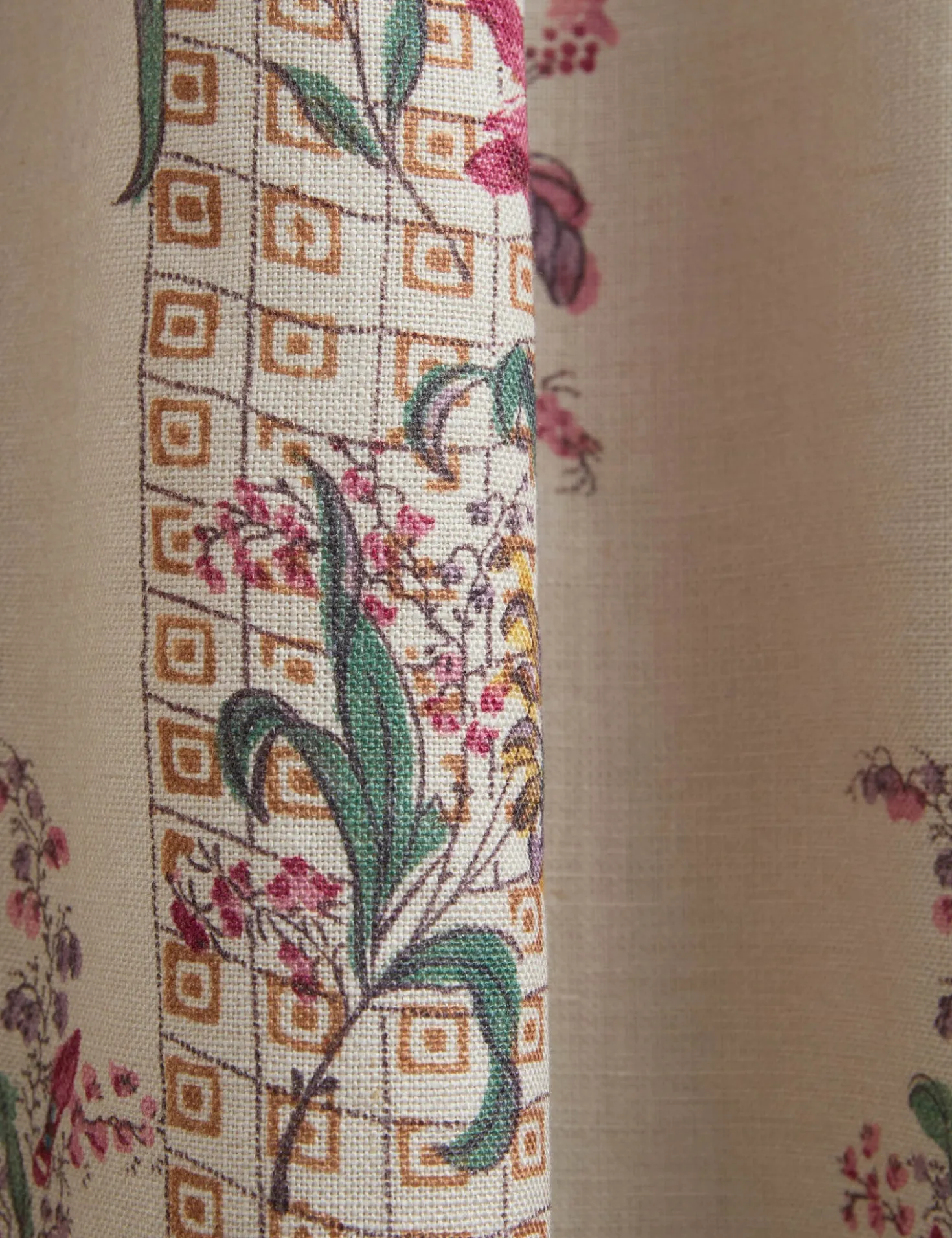 Campden Pleated Linen Curtain Panel by Heidi Caillier