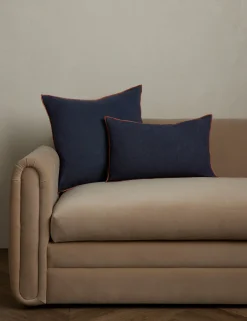 Carys Contrast Linen Pillow