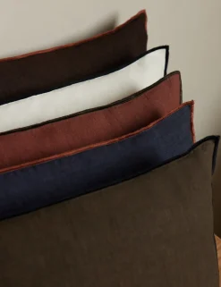 Carys Contrast Linen Pillow