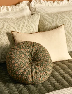 Carys Contrast Linen Pillow