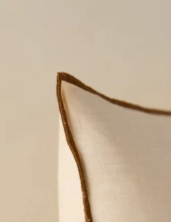 Carys Contrast Linen Pillow