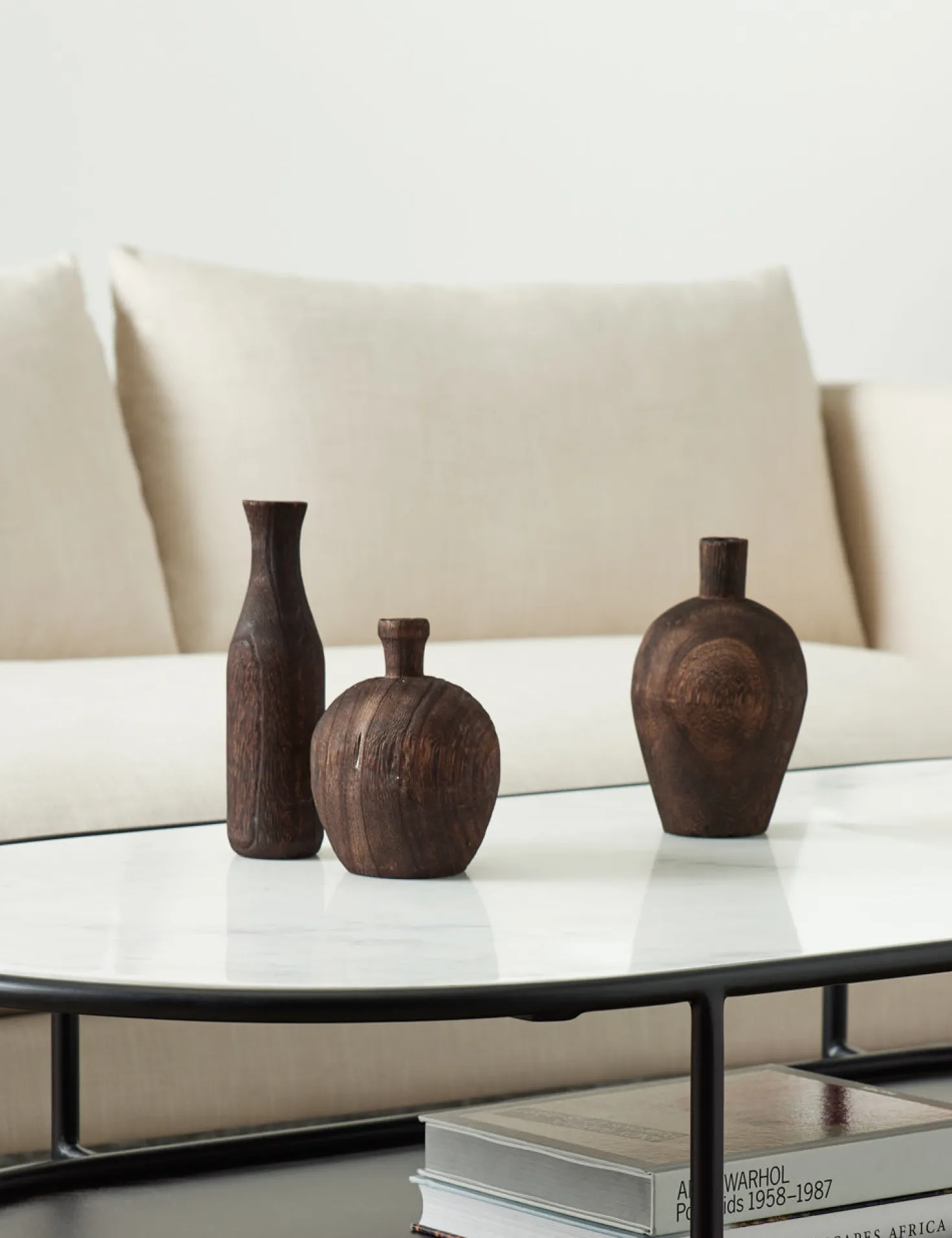 Charlynn Wood Vases (Set of 3)