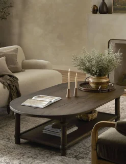 Charnes Oval Coffee Table by Amber Lewis x Four Hands
