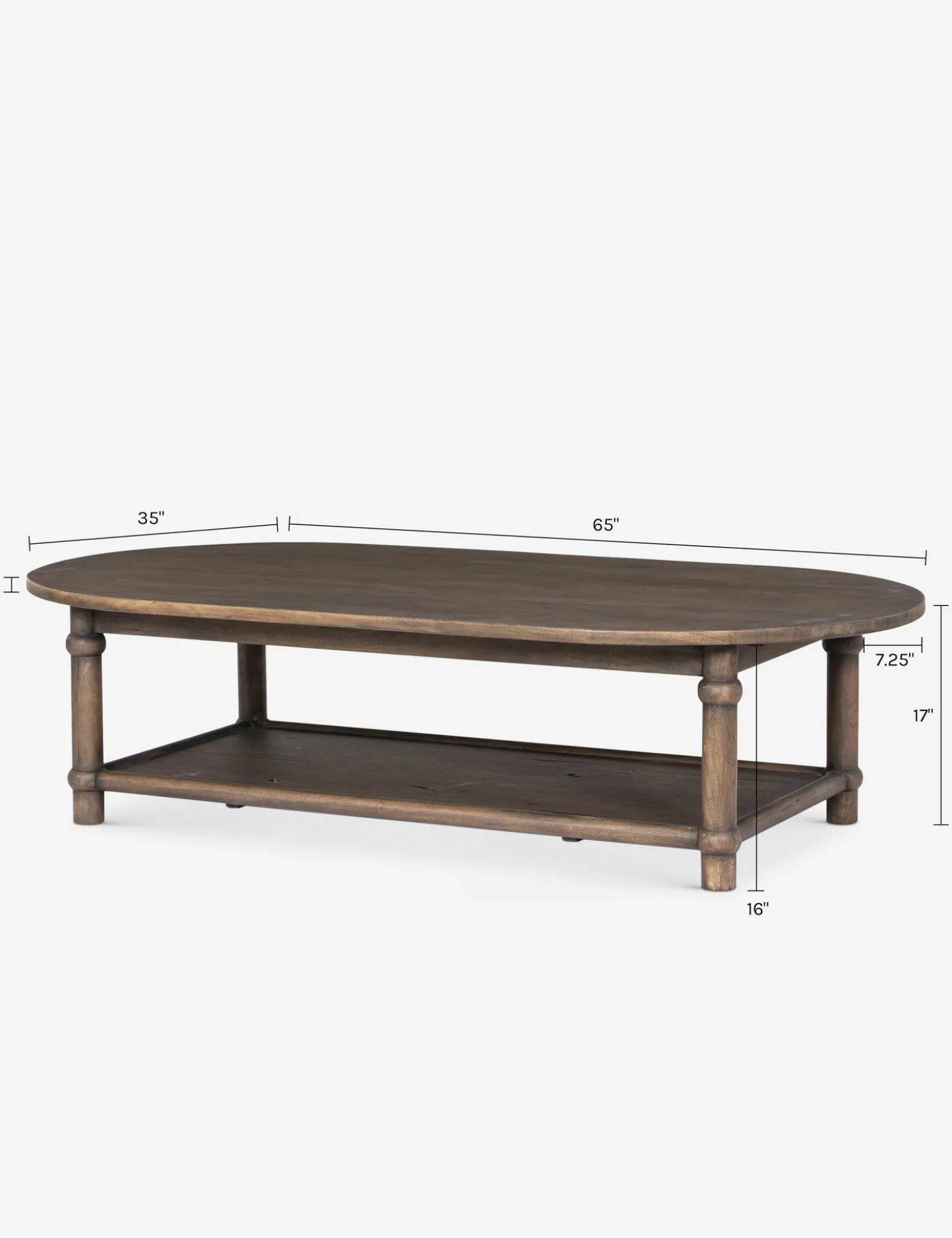 Charnes Oval Coffee Table by Amber Lewis x Four Hands