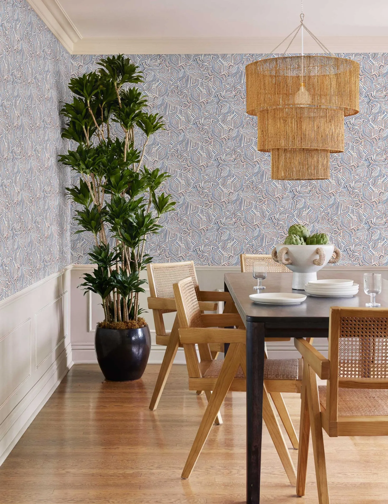 Chavette Chandelier, Natural