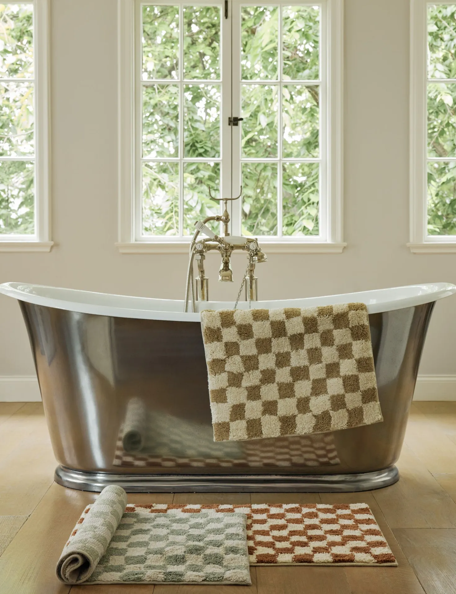 Checkerboard Bath Mat by Sarah Sherman Samuel