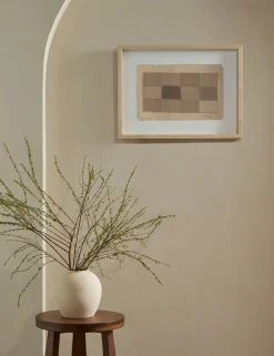 Checkered Earth Tones Wall Art by Shaina Page
