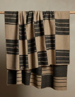 Checkered Reversible Wool Throw by Sarah Sherman Samuel