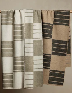 Checkered Reversible Wool Throw by Sarah Sherman Samuel