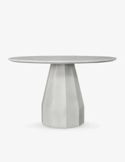 Chrysanthe Indoor / Outdoor Round Dining Table