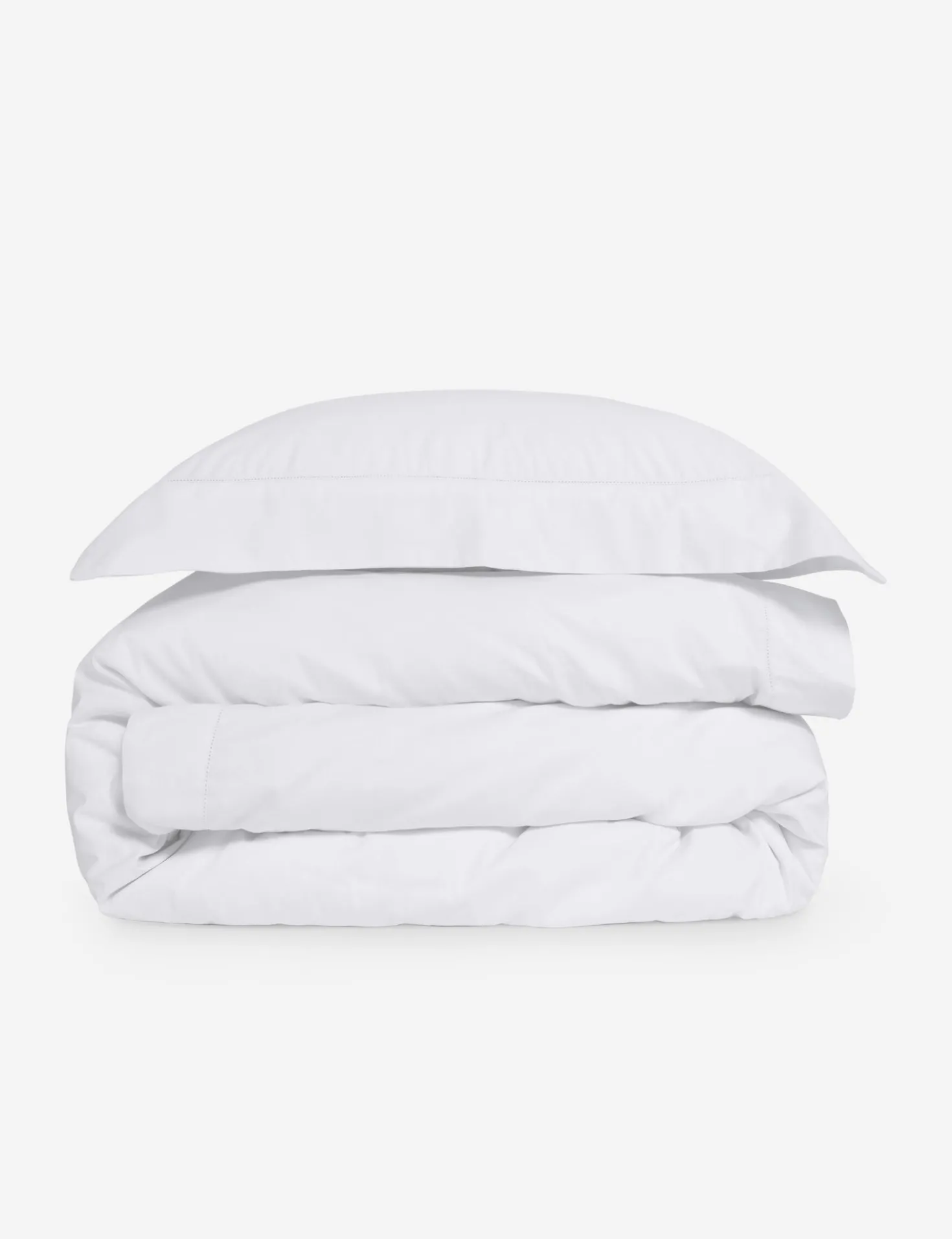 Classico Hemstitch Cotton Sateen Duvet Set by Pom Pom at Home