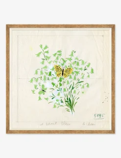 Clochettes et Papillon II Print by Paule Marrot