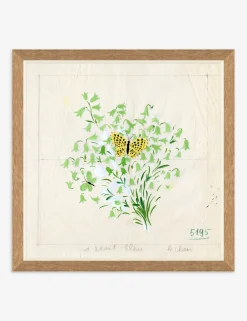 Clochettes et Papillon II Print by Paule Marrot