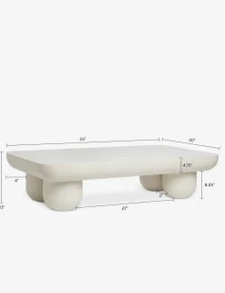 Clouded Rectangle Coffee Table by Sarah Sherman Samuel