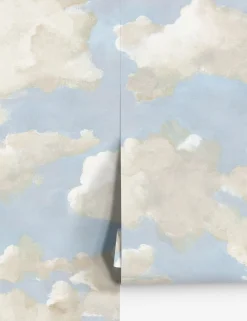 Clouds on Canvas Premium Peel + Stick Wallpaper