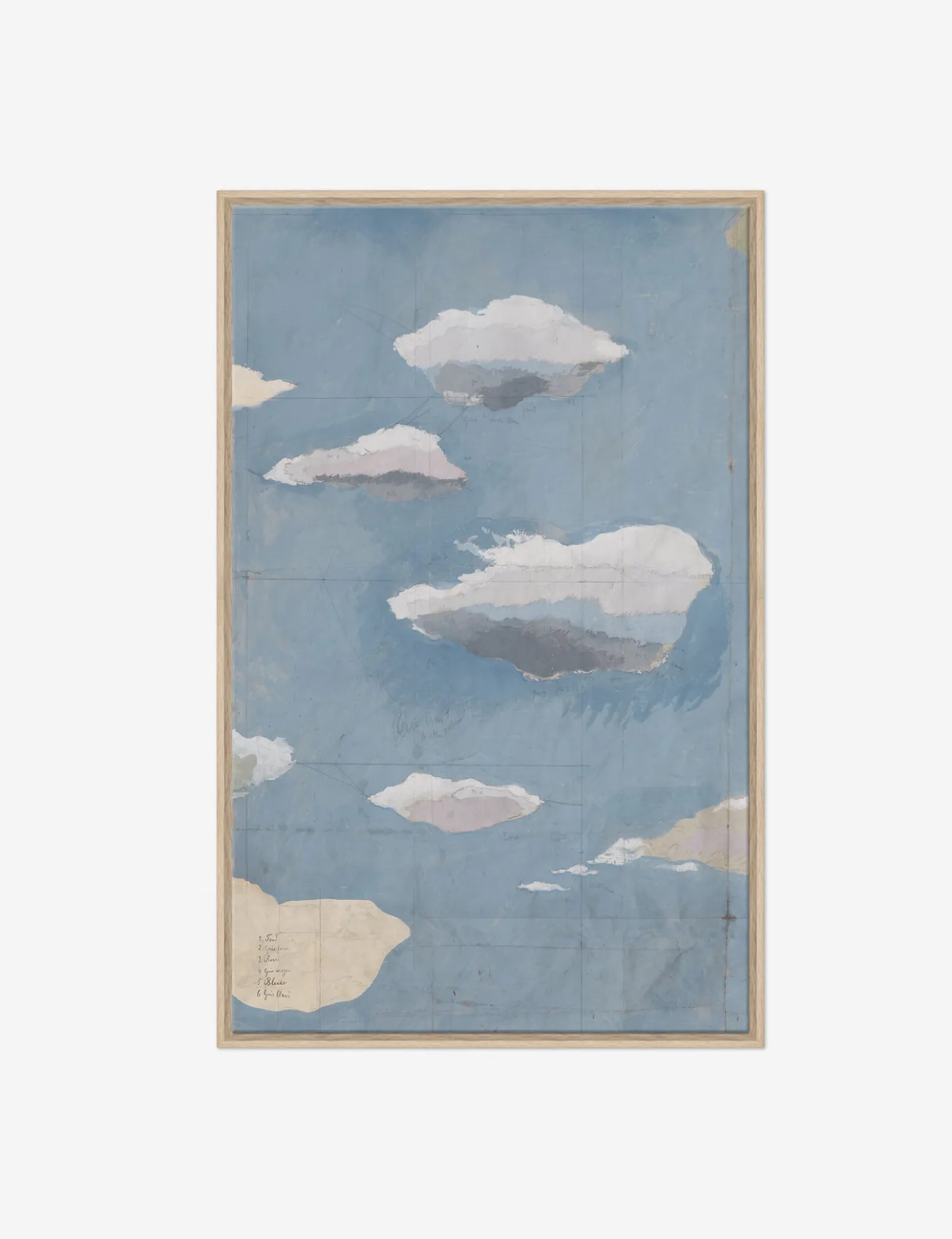 Cloudscape Triptych Print by Paule Marrot