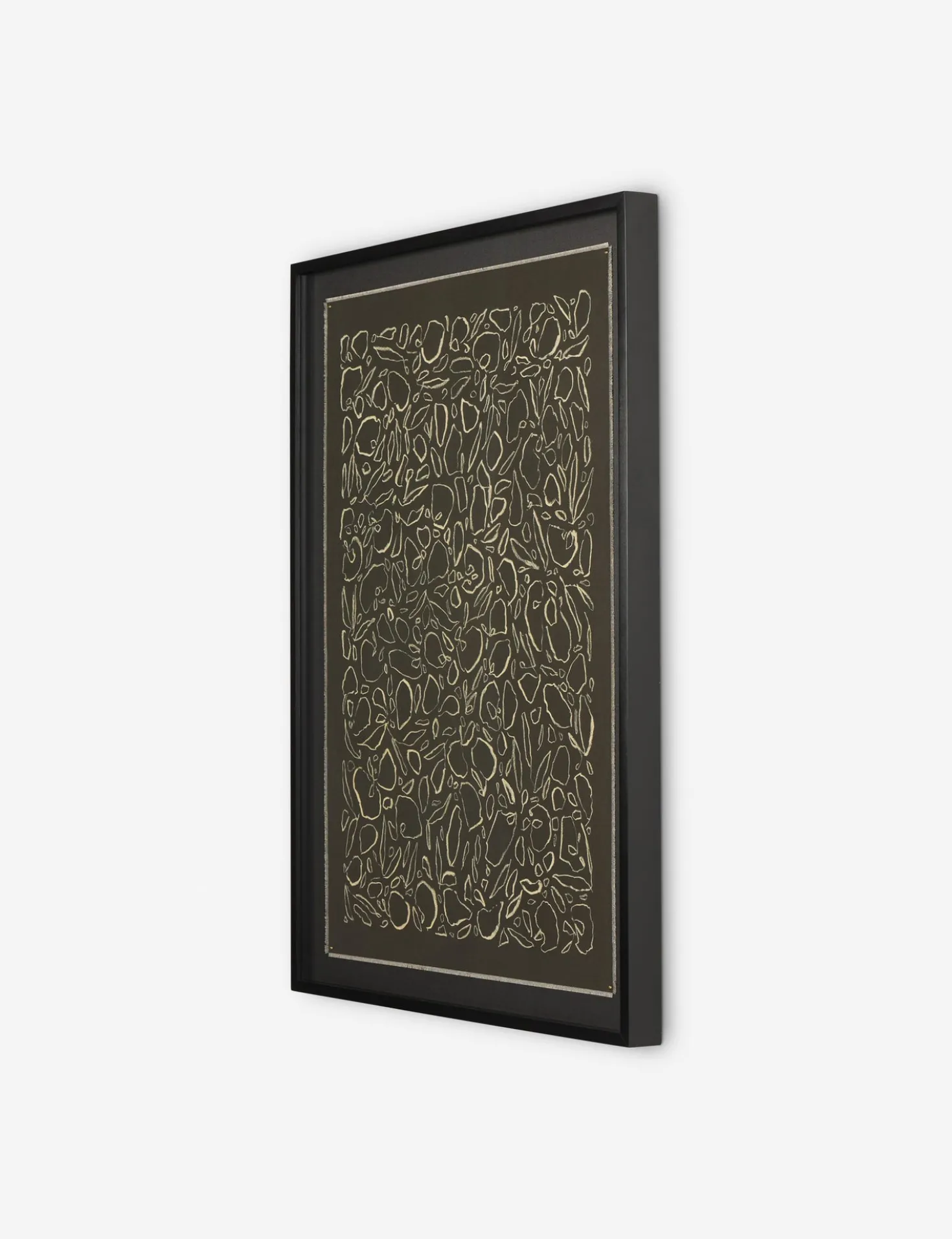 Cream On Black Glimmer by Laurel-Dawn Latshaw