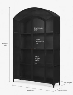 Cressida Wide Curio Cabinet