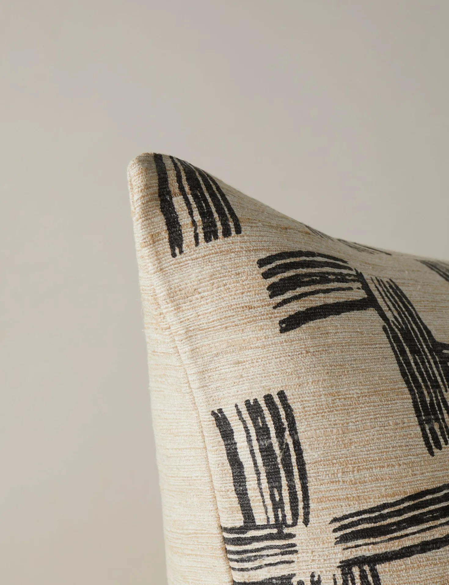 Crossmarks Silk Pillow by Élan Byrd