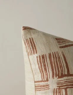 Crossmarks Silk Pillow by Élan Byrd