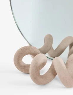 Curlee Table Mirror by SIN Ceramics