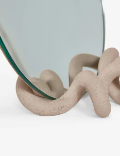 Curlee Table Mirror by SIN Ceramics