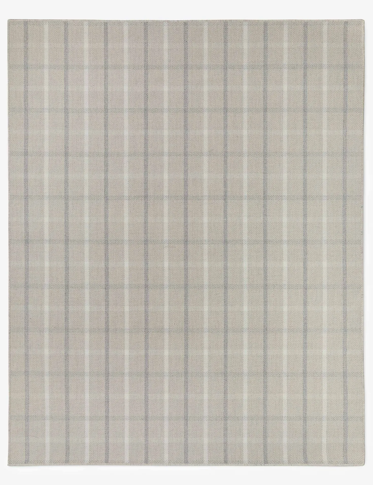 Custom Amsing Flatweave Wool Rug, Pearl