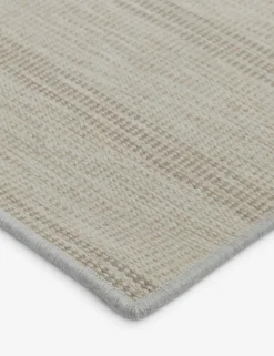 Custom Cheyenne Flatweave Wool Rug, Parchment