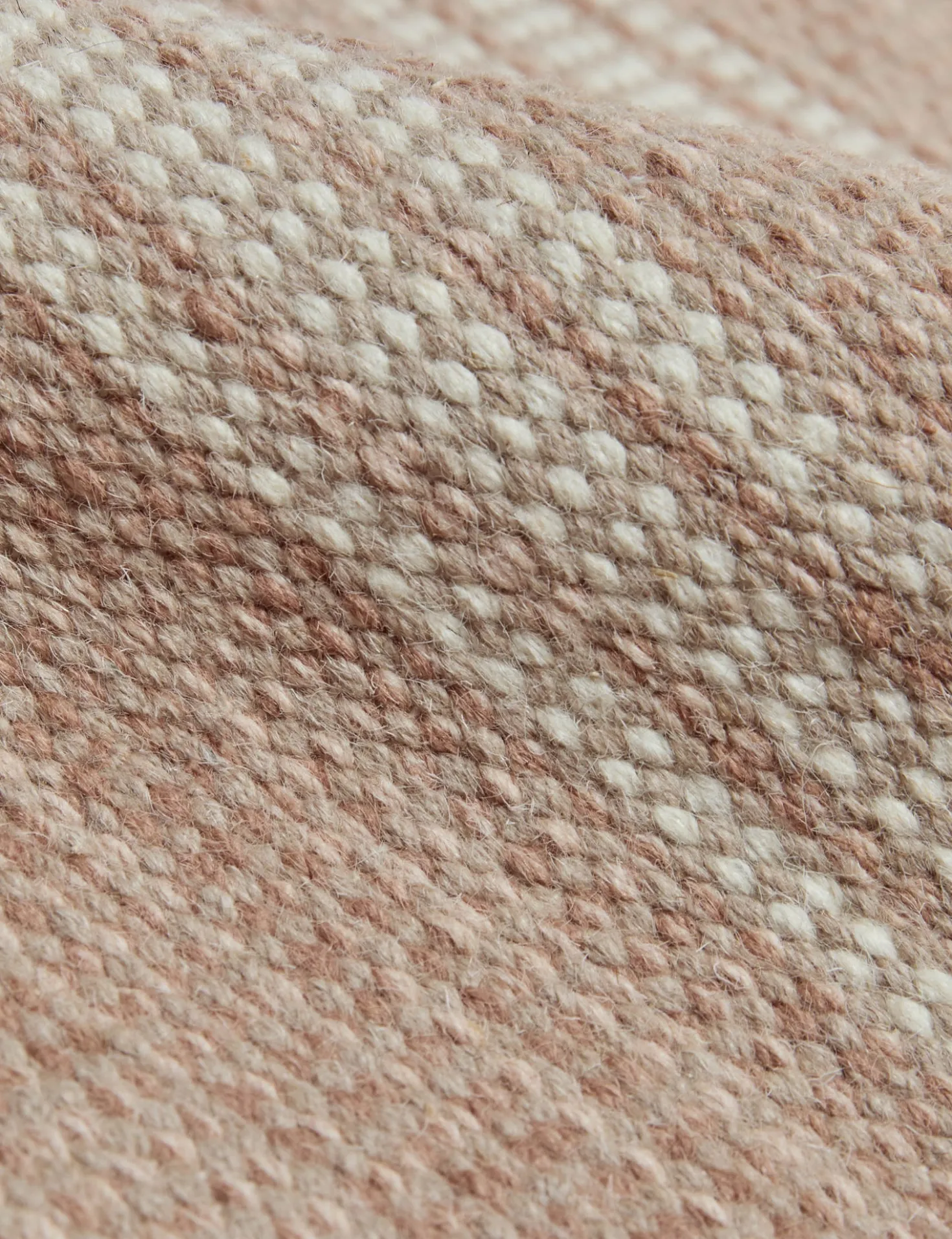 Custom Cheyenne Flatweave Wool Rug, Rose