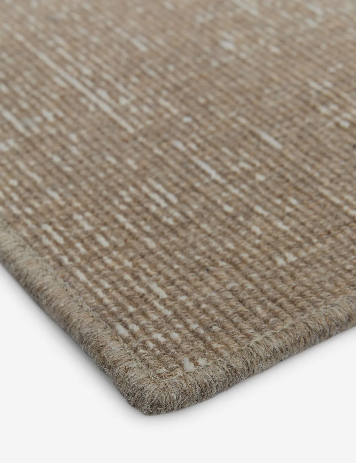 Custom Polina Flatweave Wool Rug, Weathered Oak