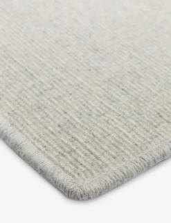 Custom Polina Flatweave Wool Rug, Cloud