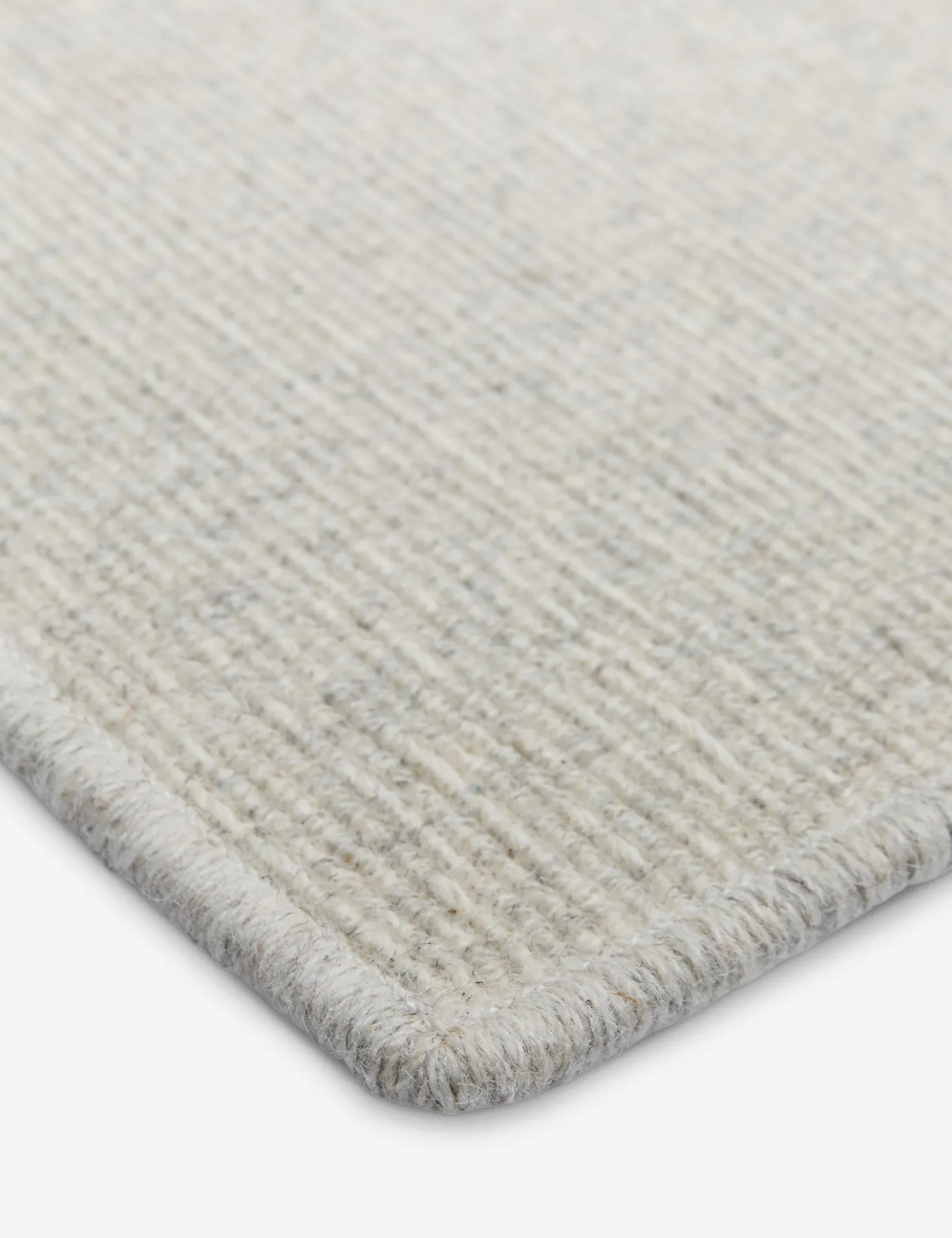 Custom Polina Flatweave Wool Rug, Cloud