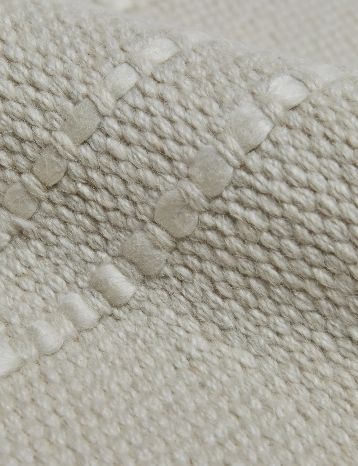 Custom Vellani Flatweave Rug, Ivory
