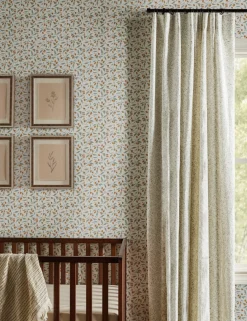 Dainty Leaves Linen Curtain Panel by Rylee + Cru
