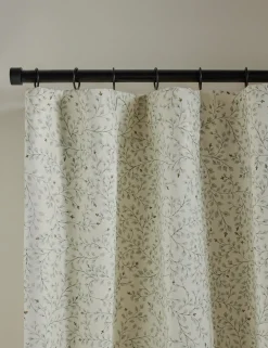 Dainty Leaves Linen Curtain Panel by Rylee + Cru