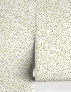 Dainty Leaves Wallpaper by Rylee + Cru