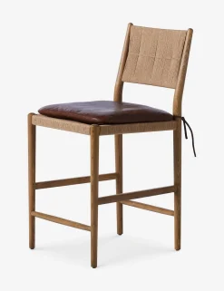 Dara Bar and Counter Stool by Amber Lewis x Four Hands