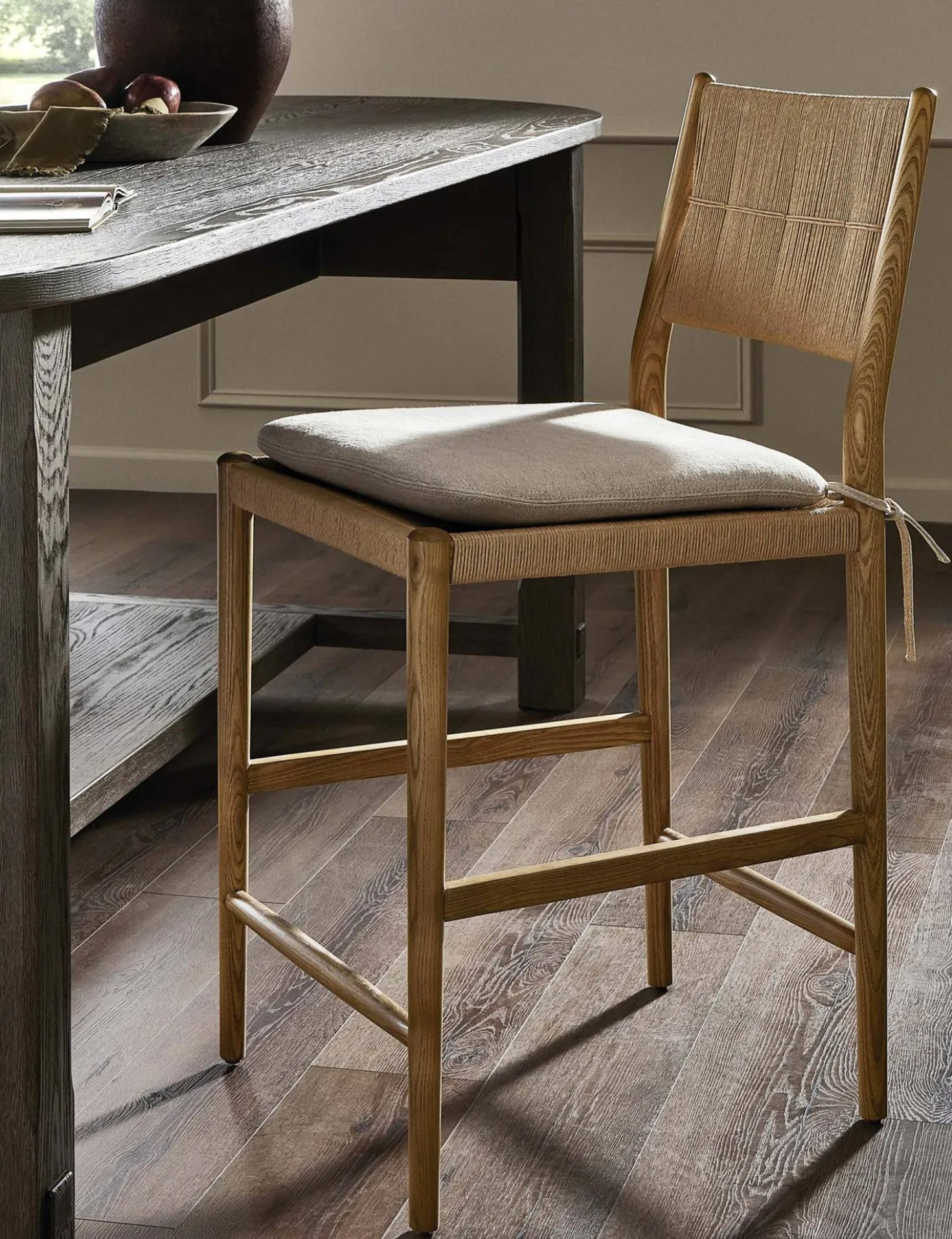 Dara Bar and Counter Stool by Amber Lewis x Four Hands