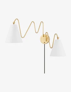 Dellon Double Plug-In Sconce
