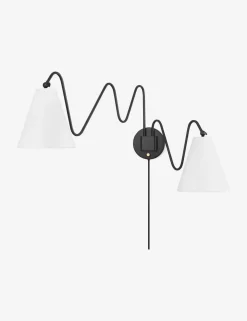 Dellon Double Plug-In Sconce