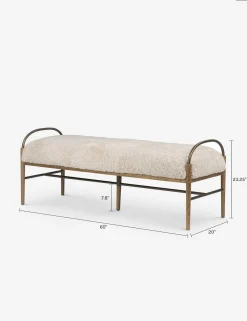 Demi Bench by Amber Lewis x Four Hands