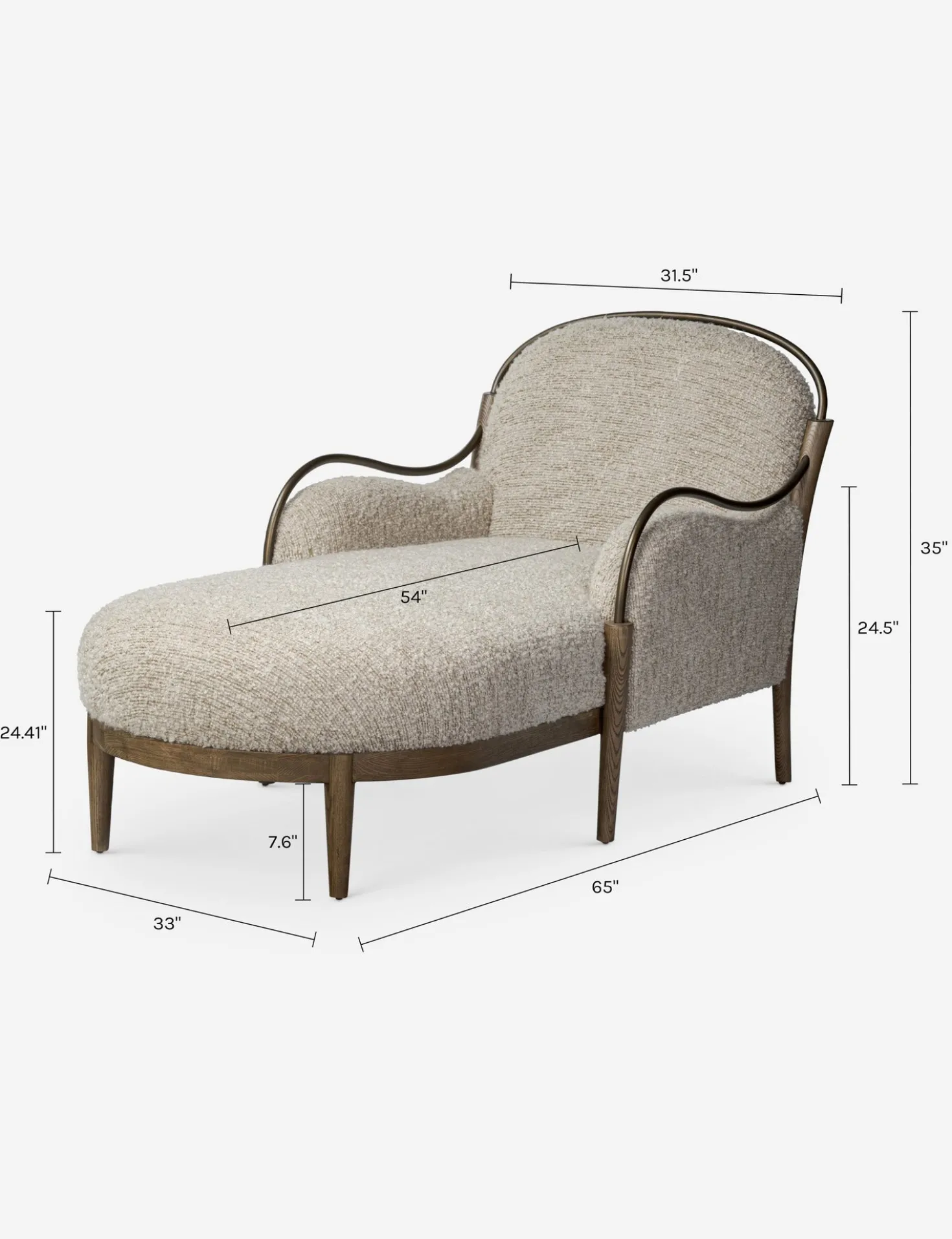 Demi Chaise by Amber Lewis x Four Hands