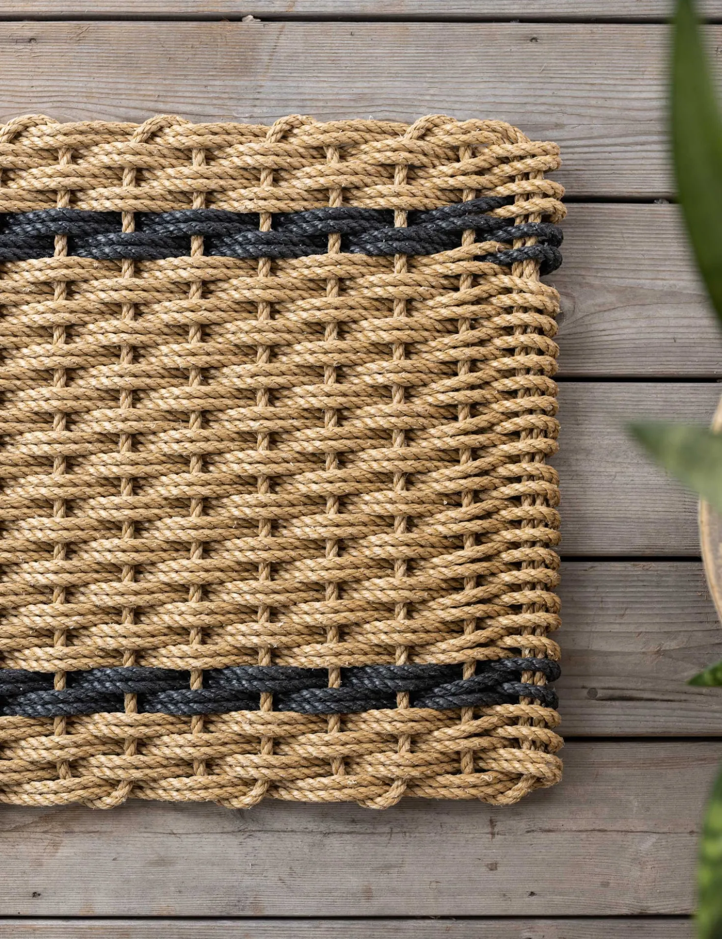 Double Stripe Doormat by The Rope Co.