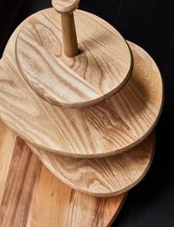 Dune Ash Wood Cake Stand by Kelly Wearstler x Serax