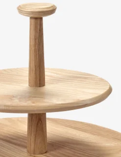 Dune Ash Wood Cake Stand by Kelly Wearstler x Serax