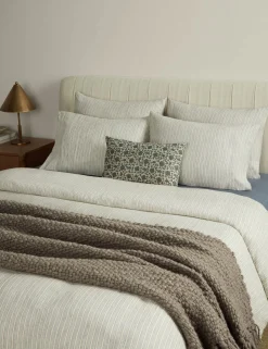Eadlin Striped European Flax Linen® Pillowcase Set