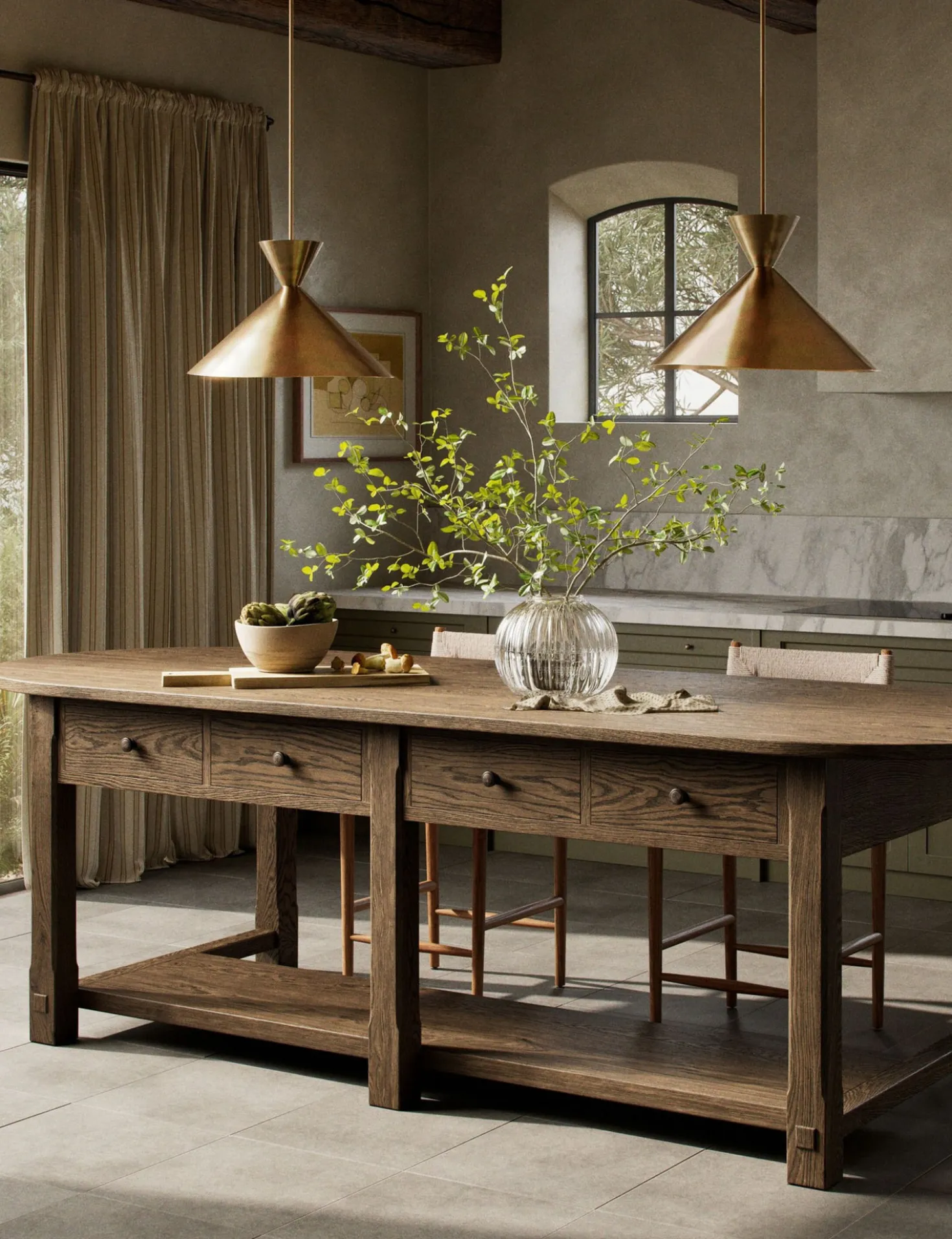 Elise Kitchen Island by Amber Lewis x Four Hands