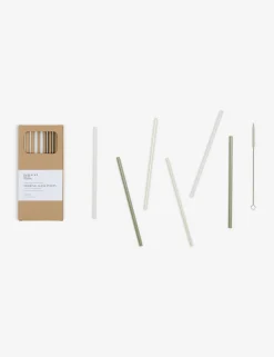 Essential Glass Straws (Set of 6) by Hawkins New York