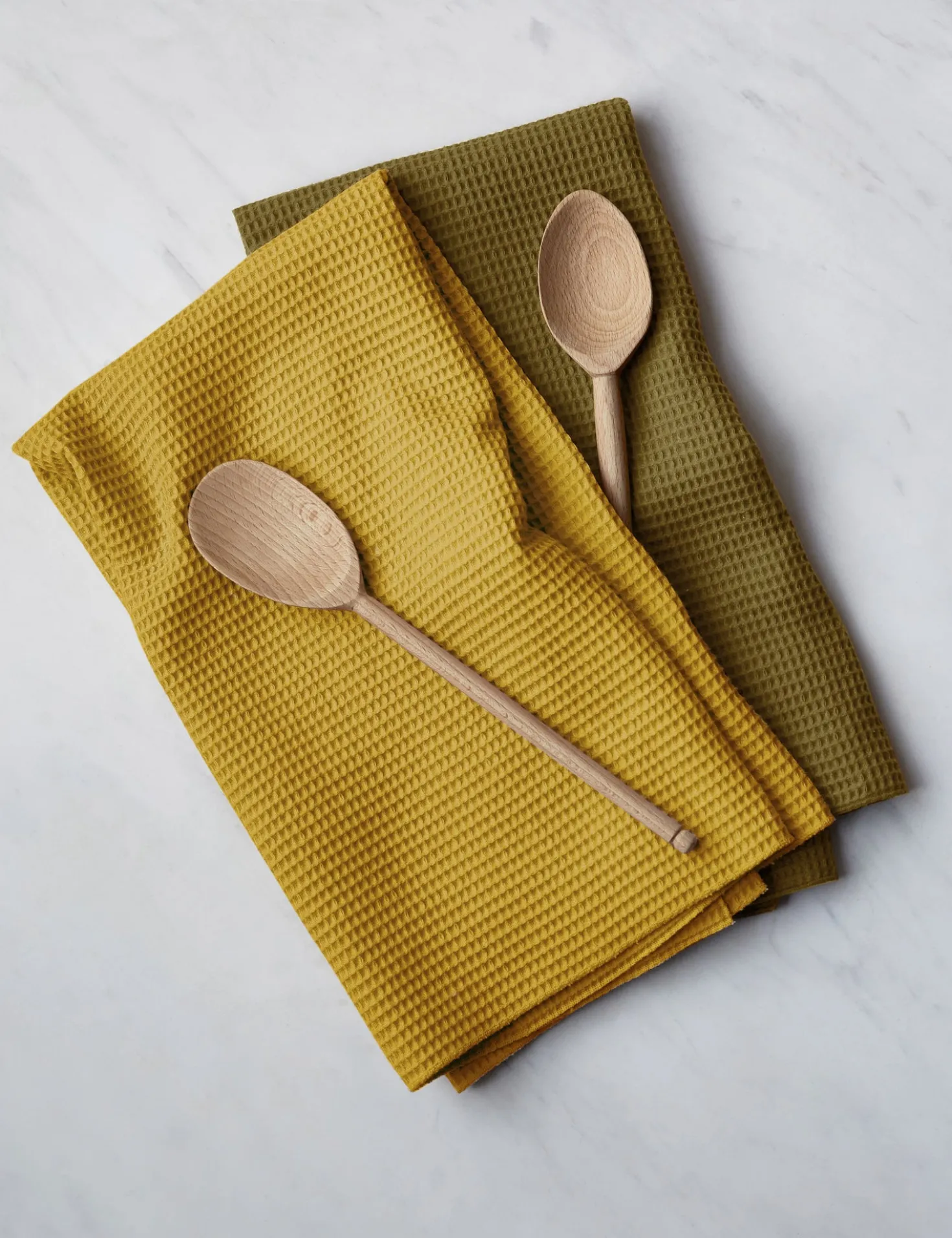 Essential Waffle Kitchen Towels (Set of 2) by Hawkins New York