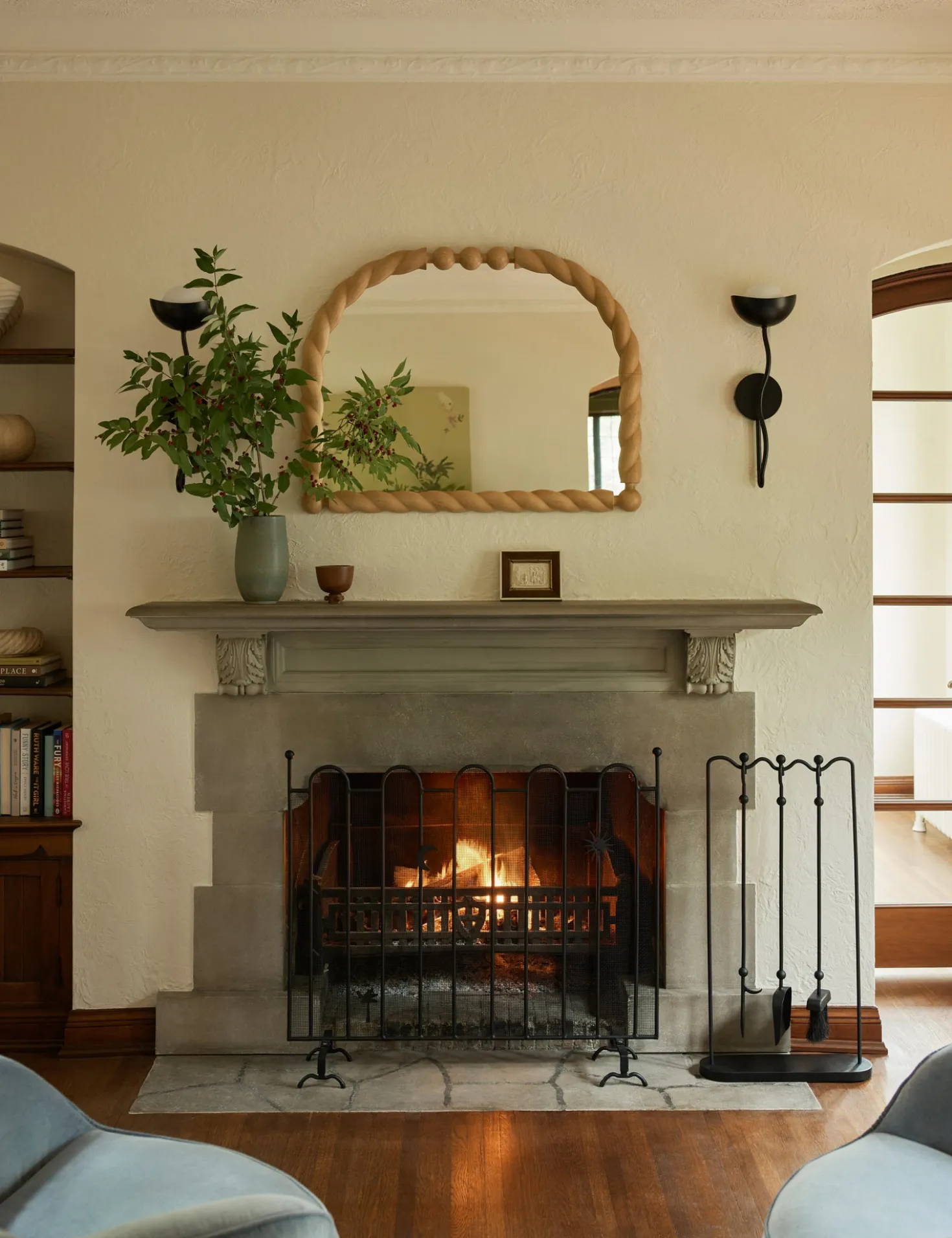 Este Fireplace Screen by Sarah Sherman Samuel